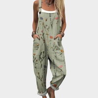 Esmee | Wijde Broek met Botanische Print