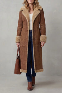 Elize | Lange Winterjas met Shearling Voering