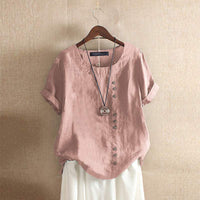 Davina | Luchtige Linnen Blouse