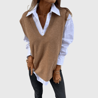 Vester | Elegant Gebreid Gilet met V-Hals