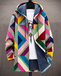 Virelina | Kleurrijk Vest met Geometrische Print