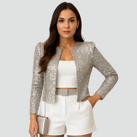 Nadine | Korte Pailletten Blazer voor Dames