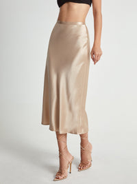 Aerin | Satijnen Midi Rok voor Dames