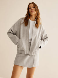 Jilian | Stijlvolle Tweed Jas met Rits voor Dames