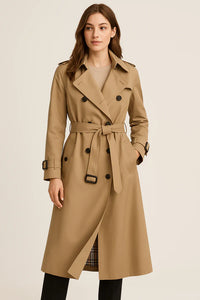 Meggy | Elegante Trenchcoat met Dubbele Knoopsluiting