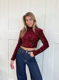 Serina | Pailletten Glittertop voor Dames