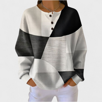 Perry | Sweatshirt met Opvallend Patroon