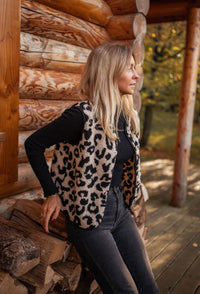 Savannah | Teddy Bodywarmer met Animal Print voor Dames