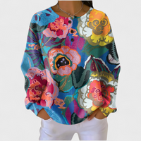 Suzanne | Zacht Sweatshirt met Opvallende Print
