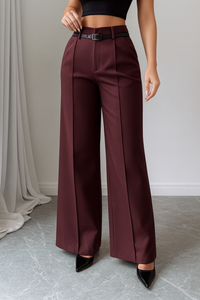 Ines | High-Waist Straight-Leg Broek
