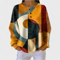 Joëlle | Sweatshirt met Opvallend Patroon