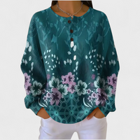 Roos | Zacht Sweatshirt met Artistieke Print
