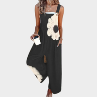 Iseloria | Wijde Jumpsuit met Bloemenprint