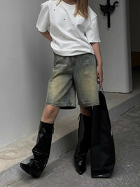 Raya | High-Waist Denim Shorts voor Dames