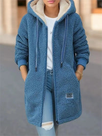 Camilla | Moderne Fleece Jas met Hoge Kraag