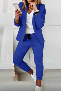 Evelonne | Tweedelige Blazer Set met Trekkoord